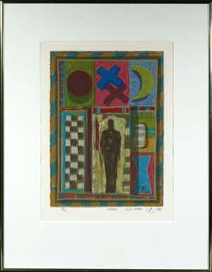 Eric Toebosch - Zeefdruk, Angels - Ingelijst verkocht voor € 1!