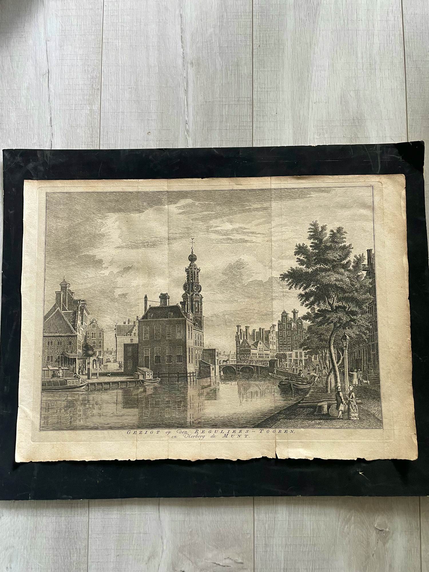 Onbekend - Gezigt op den Reguliers-Tooren en Herberg de Munt kopen? Bied vanaf 80!