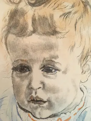 Jan Sluijters - Portret baby Liesje kopen? Bied vanaf 30!