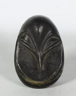 Brons (Onbekend) - Klein bronzen etnografisch masker (vogelmasker) kopen? Bied vanaf 1!