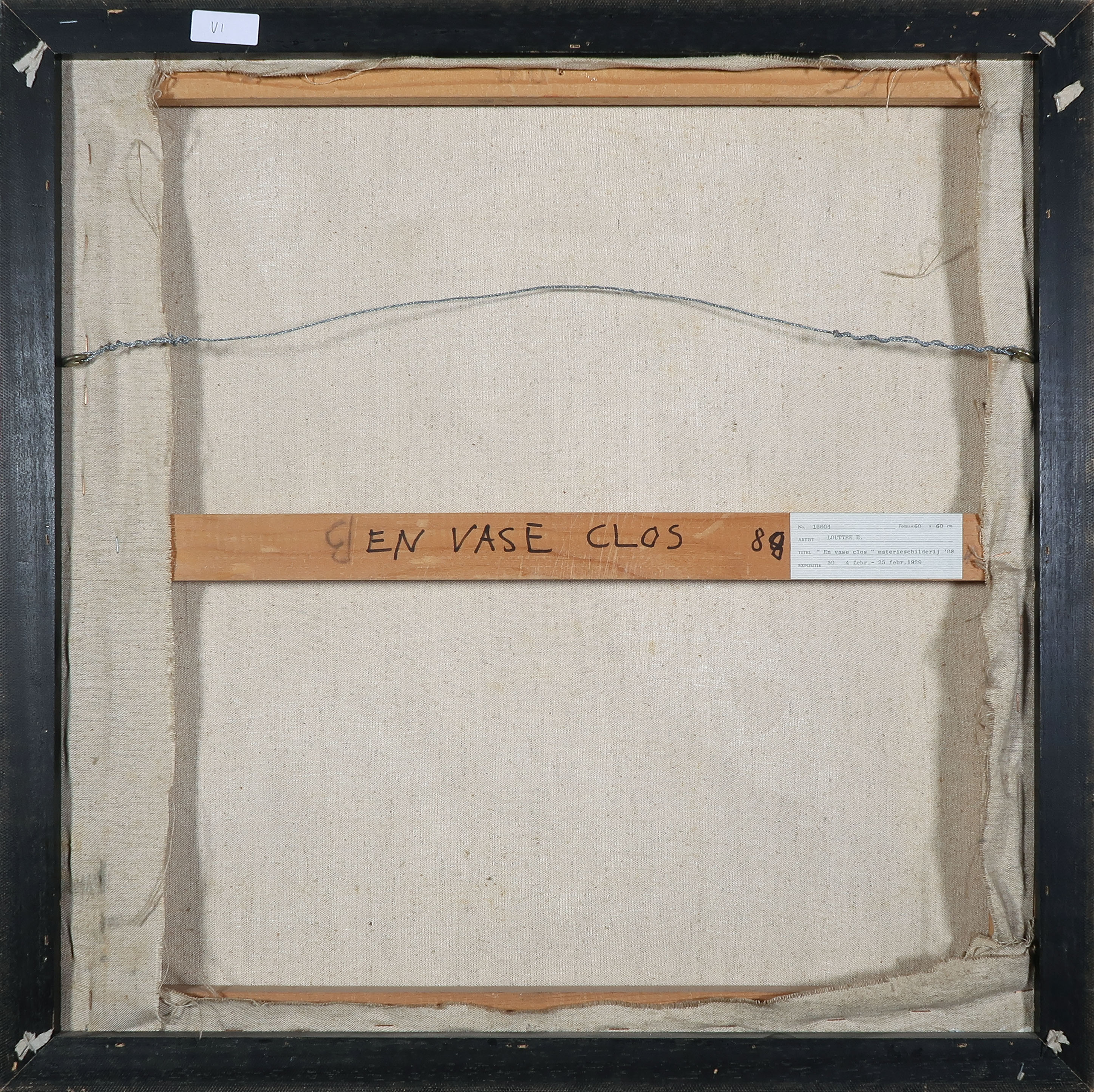 Louttre B. - Olieverf op doek, En Vase Clos - Ingelijst kopen? Bied vanaf 400!