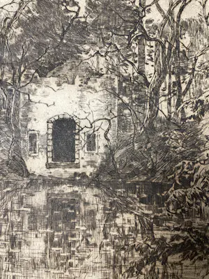 Willem de Zwart - Ruïne aan de vijver Lage Vuursche kopen? Bied vanaf 40!