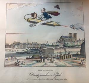 Carle Vernet - neue erfindung - Dampfmaschinen Pferd kopen? Bied vanaf 50!