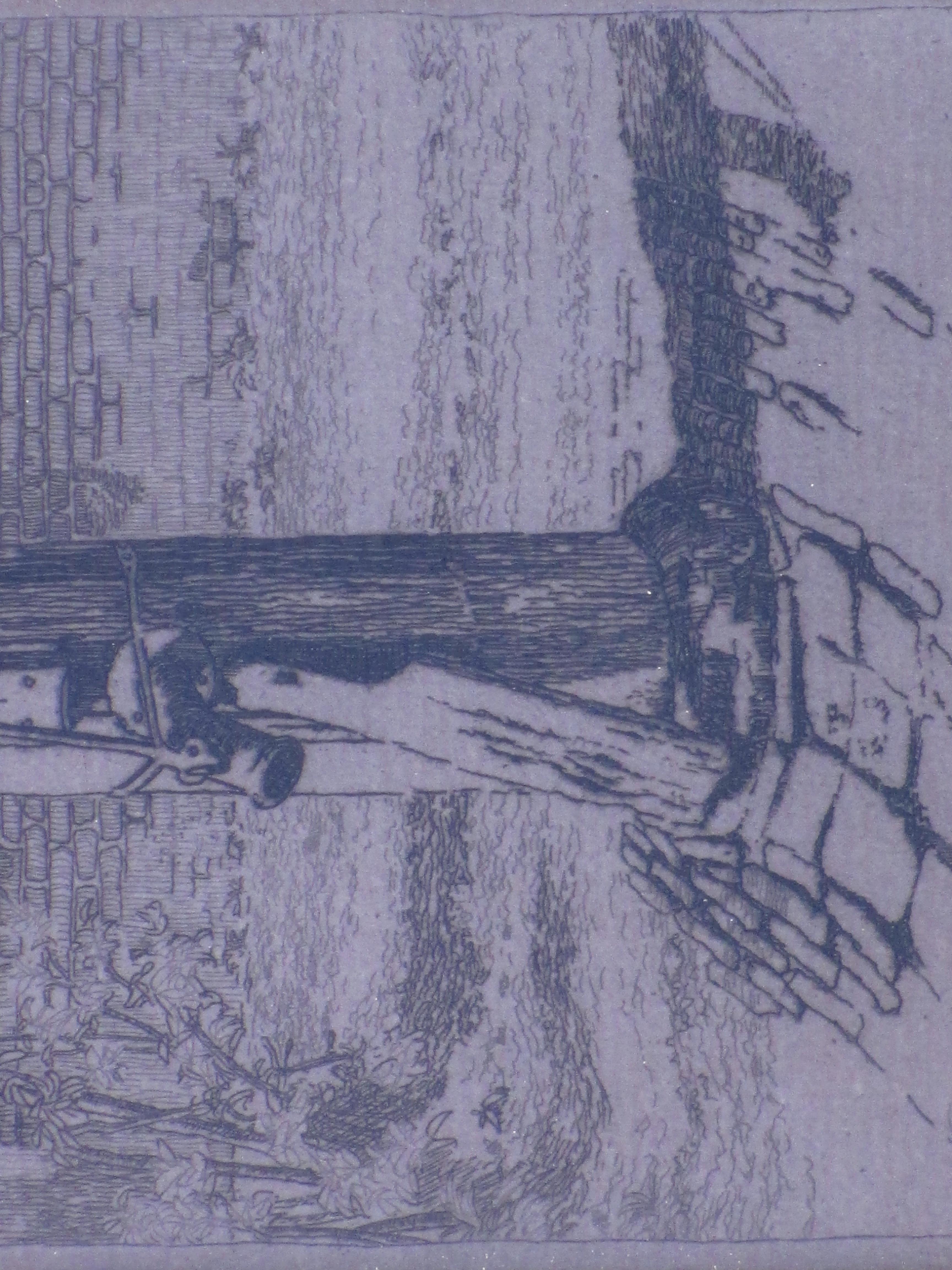 Fredericus Johannes van der Waal - Dorpspomp Laren - Ets 1912 kopen? Bied vanaf 1!