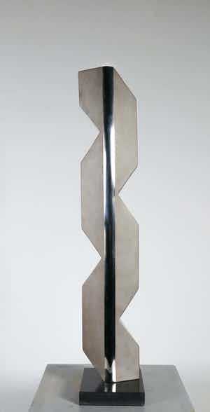 John Spek - Aluminium, Geometrisch abstract sculptuur verkocht voor € 100!