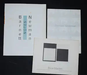 Barnett Newman - 2 catalogi en 1x Brice Marden kopen? Bied vanaf 50!