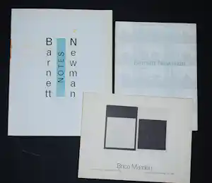 Barnett Newman - 2 catalogi en 1x Brice Marden kaufen? Bieten Sie von 50!