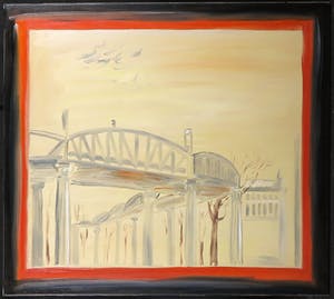 Erik Pape - Olieverf op doek, Place Stalingrad kopen? Bied vanaf 150!