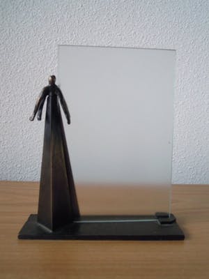 Corry Ammerlaan - Prachtig foto lijstje met 2 figuren voor foto van 15 X 10 cm. kopen? Bied vanaf 25!