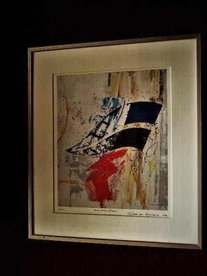Gert van Reenen - gesigneerd Abstract expressionistisch Litho - oplage 200 - met opdracht kopen? Bied vanaf 10!