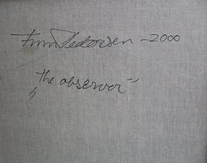 Finn Pedersen - Olieverf op doek: The observer - 2000 kopen? Bied vanaf 1395!