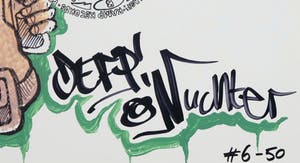 Def P. - Gouache en stift, LP ''Nuchter'' kopen? Bied vanaf 50!