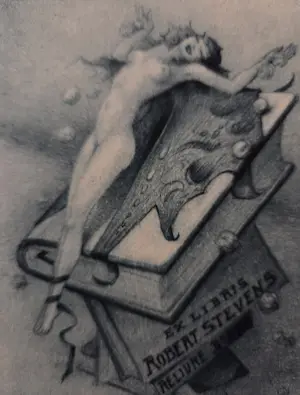 Jean Morisot - Erotisch werk. Vrouw op boek. kopen? Bied vanaf 55!