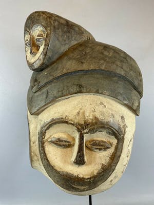 Fang - 211034 - African Fang Twin mask - Gabon. kopen? Bied vanaf 45!
