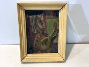 Niet of onleesbaar gesigneerd - JvN - de Luitspeelster verkocht voor € 1!