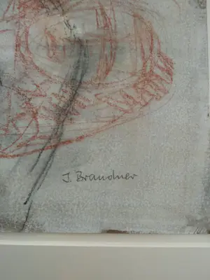 Ingeborg Brandner - Doppelter Frauenakt, Kohlezeichnung kopen? Bied vanaf 110!