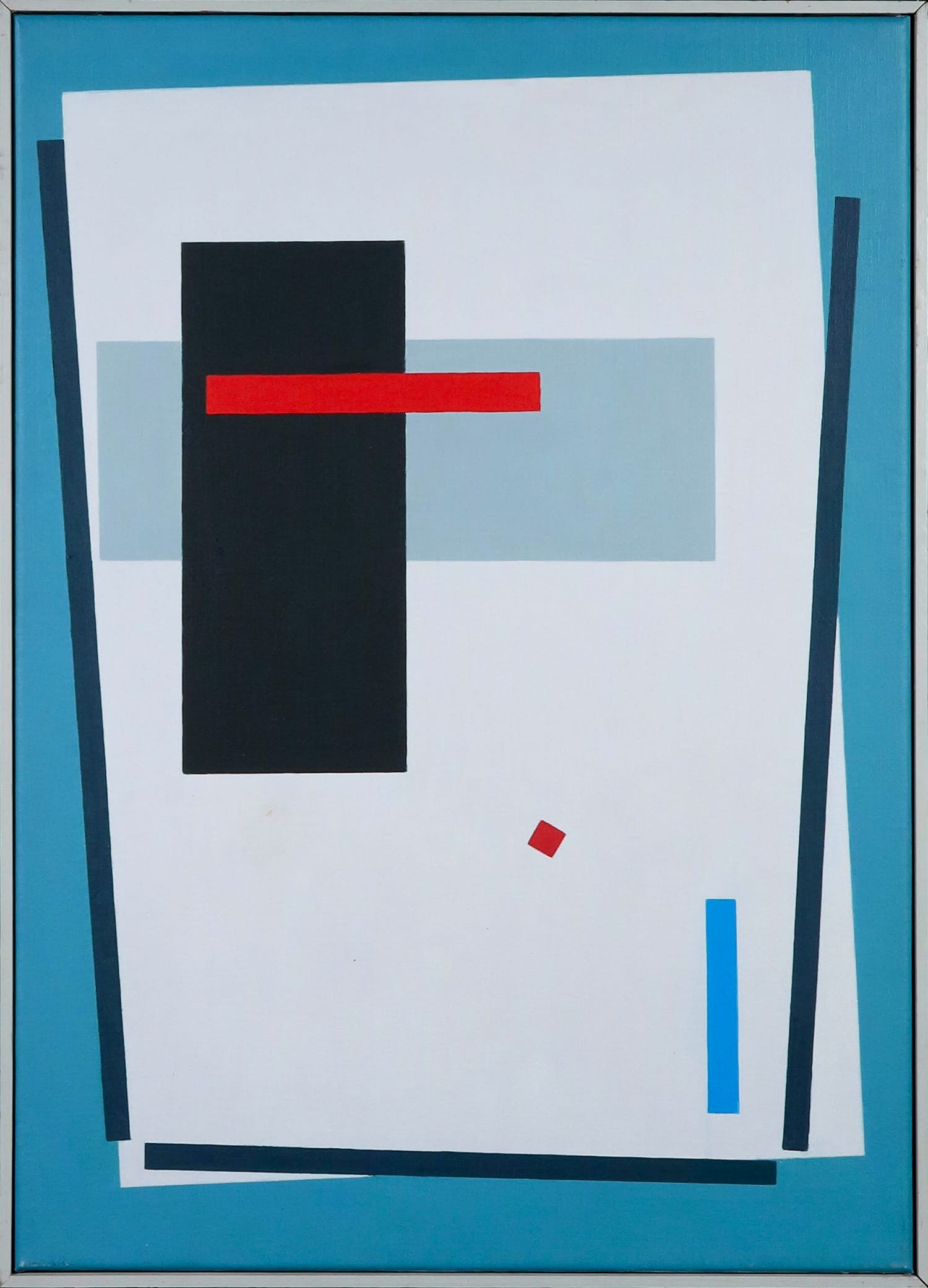 Eefje Bettman - Acryl op doek, Abstract-geometrische voorstelling - Ingelijst kopen? Bied vanaf 50!