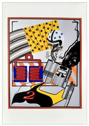 Peter Phillips - Custom painting nr. 6 - Zeer grote litho uit 1965 kopen? Bied vanaf 600!