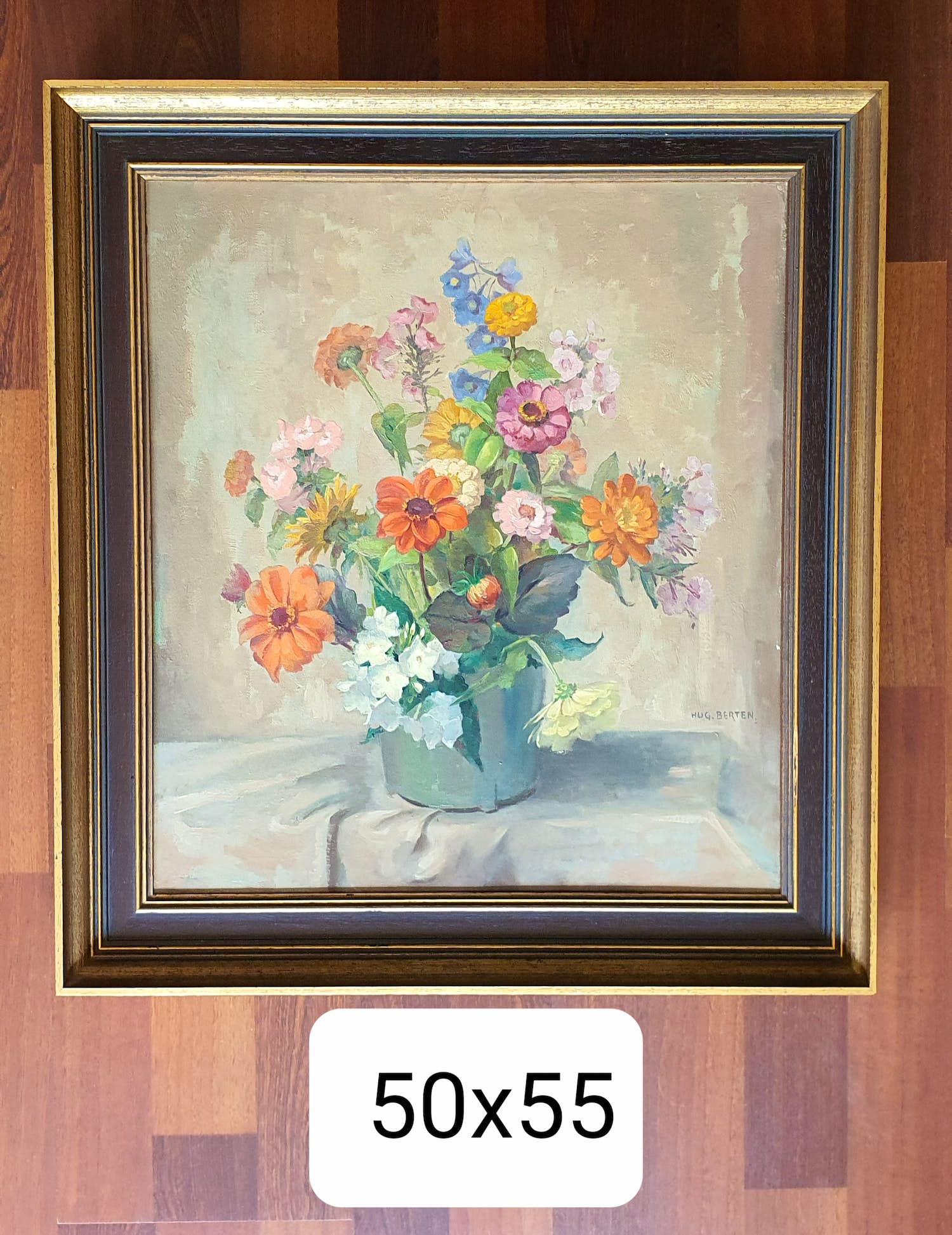 Hugo Berten - Vaas met bloemen kopen? Bied vanaf 300!