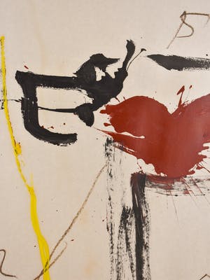 Anton Heyboer - 1, 2, 3, 4 - Groot, ingelijst en origineel werk kopen? Bied vanaf 750!