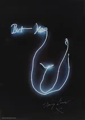 Tracey Emin - But Yea - 2016 verkocht voor € 1250!