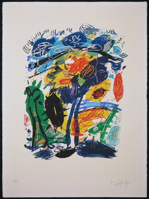 Kees Salentijn - Zeefdruk, Hommage aan Van Gogh IV kopen? Bied vanaf 50!