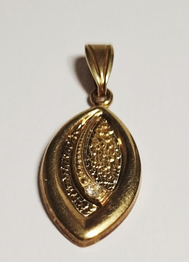 Nieuwe 10 karaats goud op zilveren hanger met facetgeslepen bergkristal kopen? Bied vanaf 25!