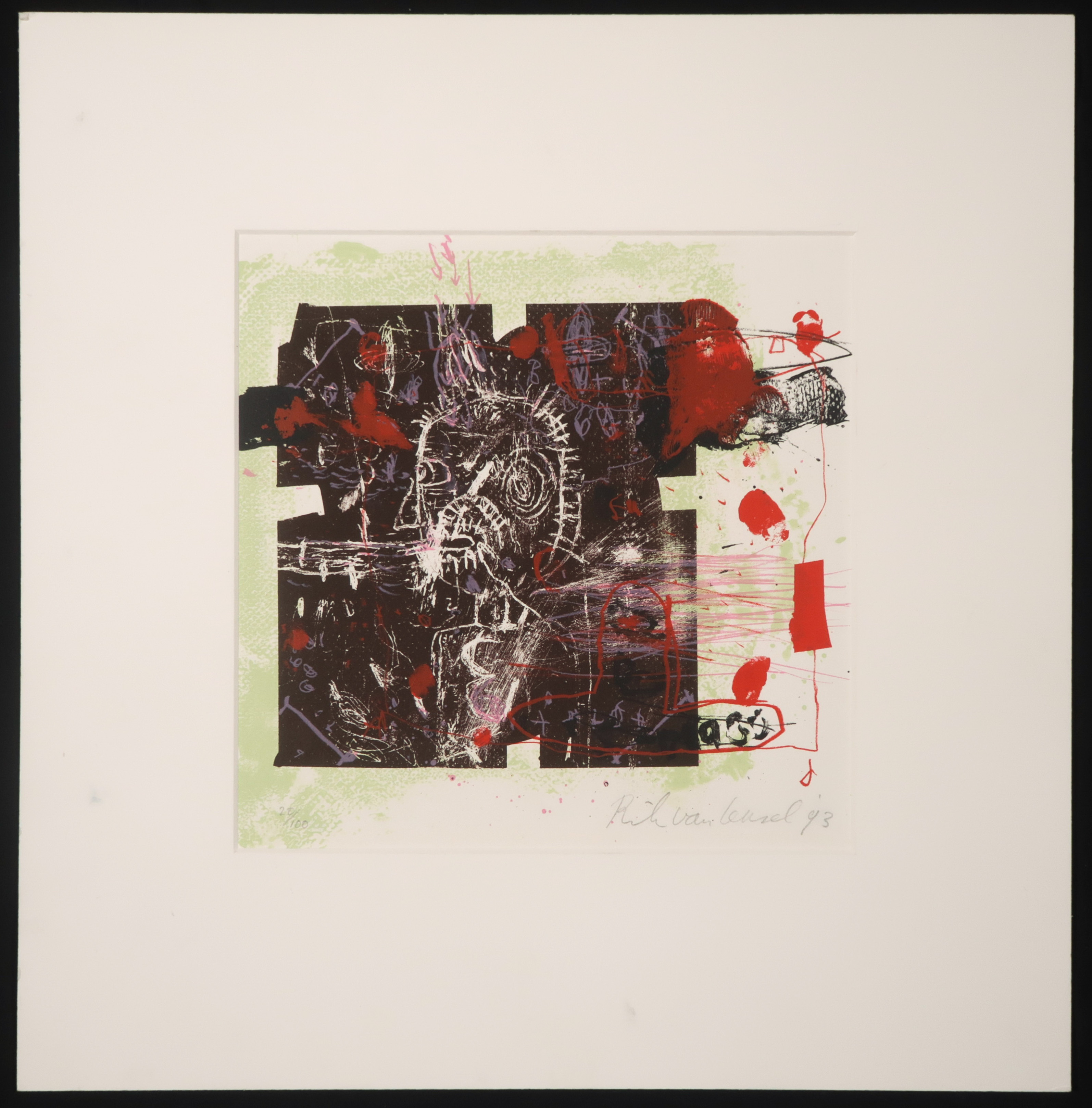 Rik van Iersel - Litho, Zonder titel kopen? Bied vanaf 1!