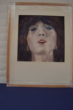 Hans Kemner - Portret - 1981 - gouache op papier - BKR Rotterdam kopen? Bied vanaf 20!