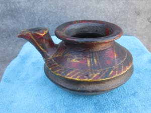 Niet of onleesbaar gesigneerd - Tibetaanse yakboterlamp kopen? Bied vanaf 10!
