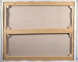 Paul Overhaus - Arcyl op doek, Dijk met bomen - Ingelijst (Groot) kopen? Bied vanaf 1!