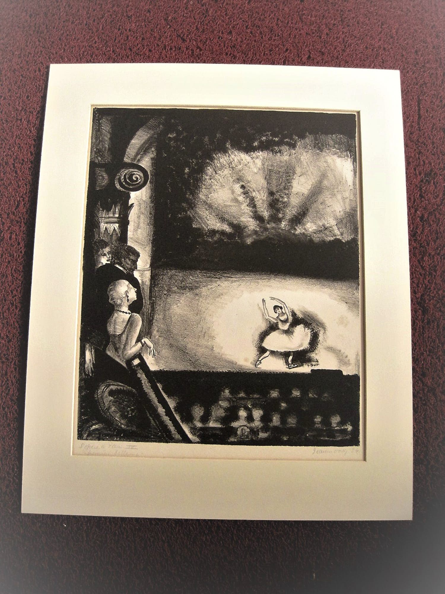 Jeanne Bieruma Oosting - ORIGINELE 1934 Litho "l'Opera a Paris" oplage slechts 15 ex! - potloodgesigneerd kopen? Bied vanaf 168!