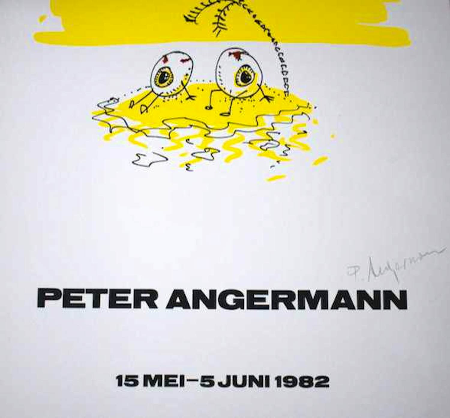 Peter Angermann - "Galerie Delta" - Affiche, Gesigneerd kopen? Bied vanaf 25!