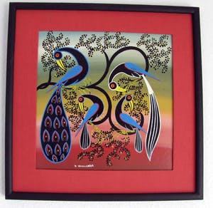 Zaburi Muradi Chimwanda - 1 peacock + 3 blue birds. kopen? Bied vanaf 125!