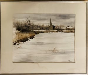 Simon Sint - “Wilnis” aquarel kopen? Bied vanaf 40!