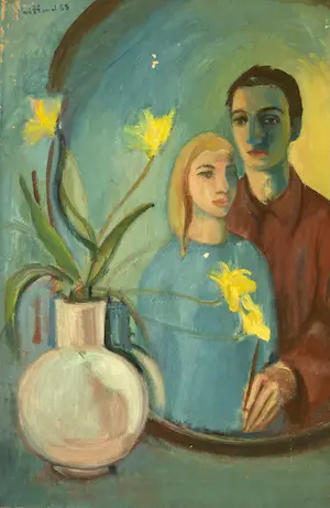 Niels Hamel - Niels Hamel - zonder titel - olieverf op doek - gesigneerd - 1955 kopen? Bied vanaf 40!