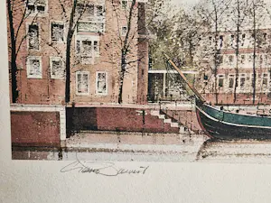Ciano Siewert - Grote kleurenlithografie "Oostpoort Delft" - Artist Proof exemplaar - gesigneerd kopen? Bied vanaf 47!