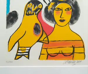 Corneille - vogel en vrouw kopen? Bied vanaf 275!