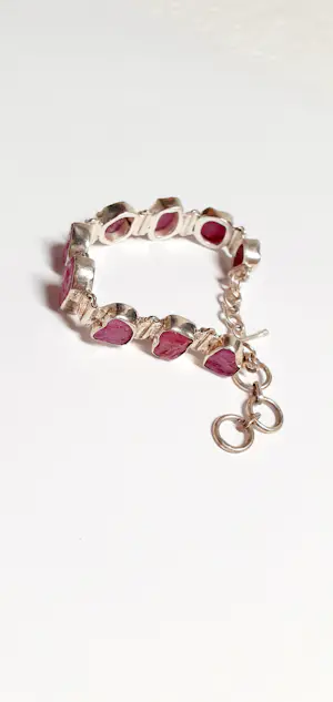 rode ruwe robijn designerarmband, kopen? Bied vanaf 65!