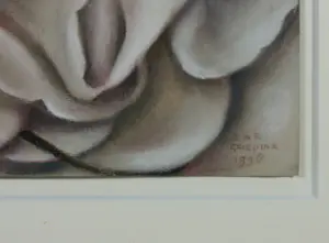 Saskia Griepink - Oliepastelkrijt op papier, Bloei - Ingelijst kopen? Bied vanaf 70!