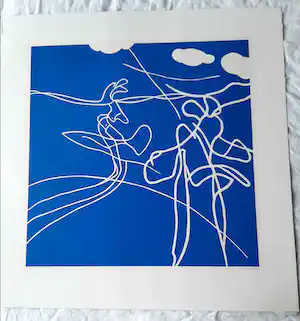 Jules Bekker - `Skating Girls Blue` verkocht voor € 38!