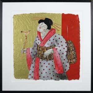 Ada Breedveld - Zeefdruk, Femmes Japonnais IV - Ingelijst kopen? Bied vanaf 50!