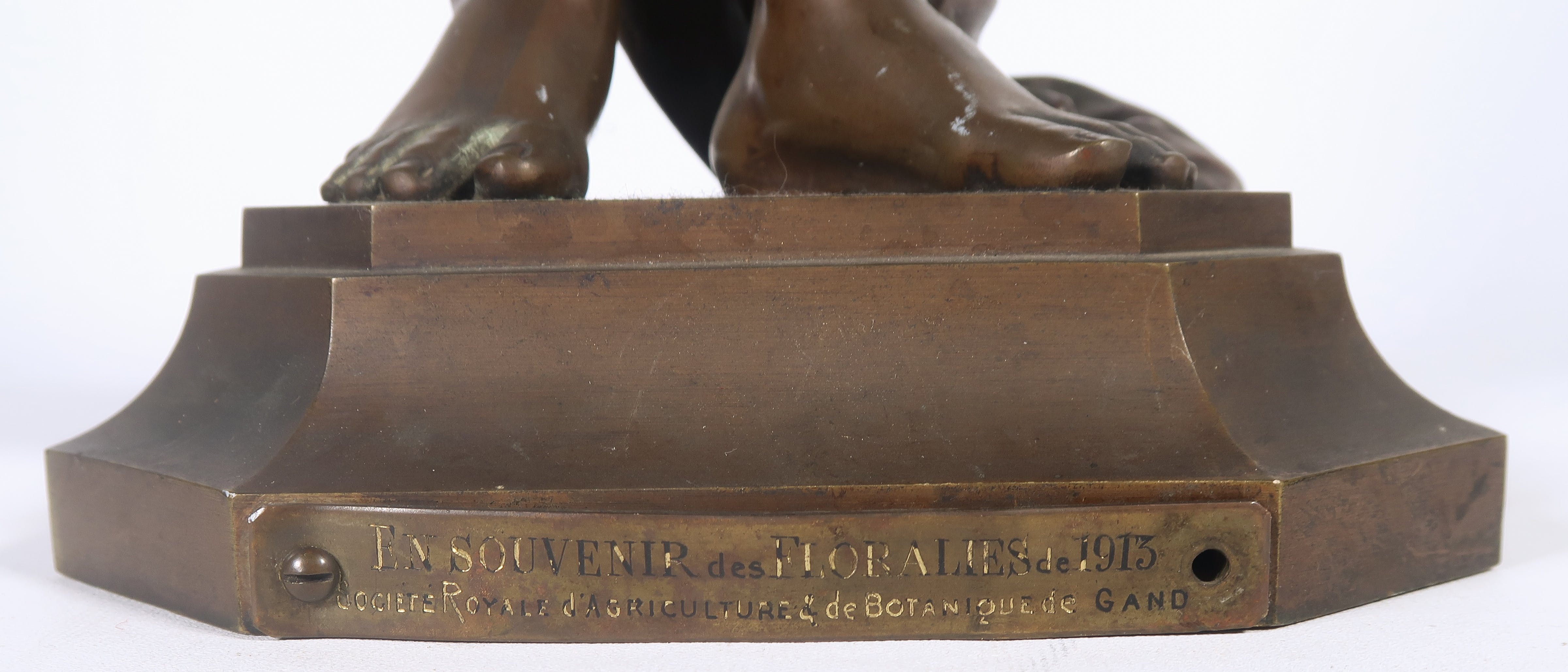 Charles Georges Ferville Suan - Bronzen beeld, Moeder met kind (Groot) kopen? Bied vanaf 350!