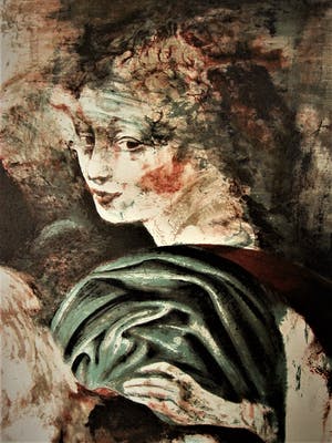 Gerti Bierenbroodspot - Monumentaal grote Lithografie (37/125) "Archangel" gesigneerd - NIET ingelijst! kopen? Bied vanaf 70!