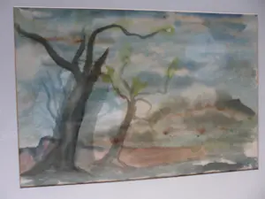 Christina Sicking - Aquarel. Landschap met bomen. kopen? Bied vanaf 35!