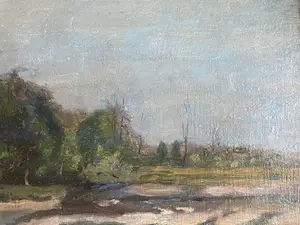 Niet of onleesbaar gesigneerd - Impressionistisch landschap kopen? Bied vanaf 1!