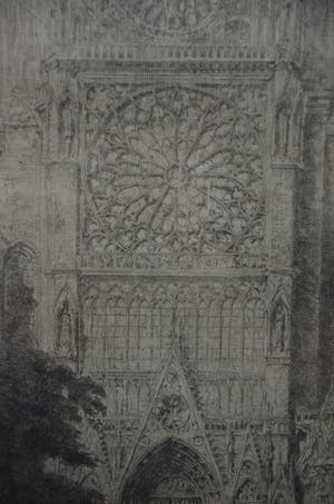 Jules De Bruycker - "Notre Dame Paris - façade méridionale" 1926 kopen? Bied vanaf 350!