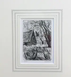 Toon de Haas - Ets, gesigneerd en ingelijst, 9/20 kopen? Bied vanaf 25!