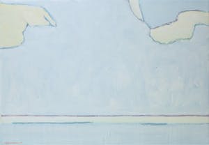 Paul Overhaus - Olieverf op doek, Boven zee - Ingelijst kopen? Bied vanaf 80!