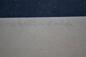 Niet of onleesbaar gesigneerd - Aquarel - Casa Lope de Vega, La tertulia en el estudio - Gesigneerd - 1961 kopen? Bied vanaf 1!